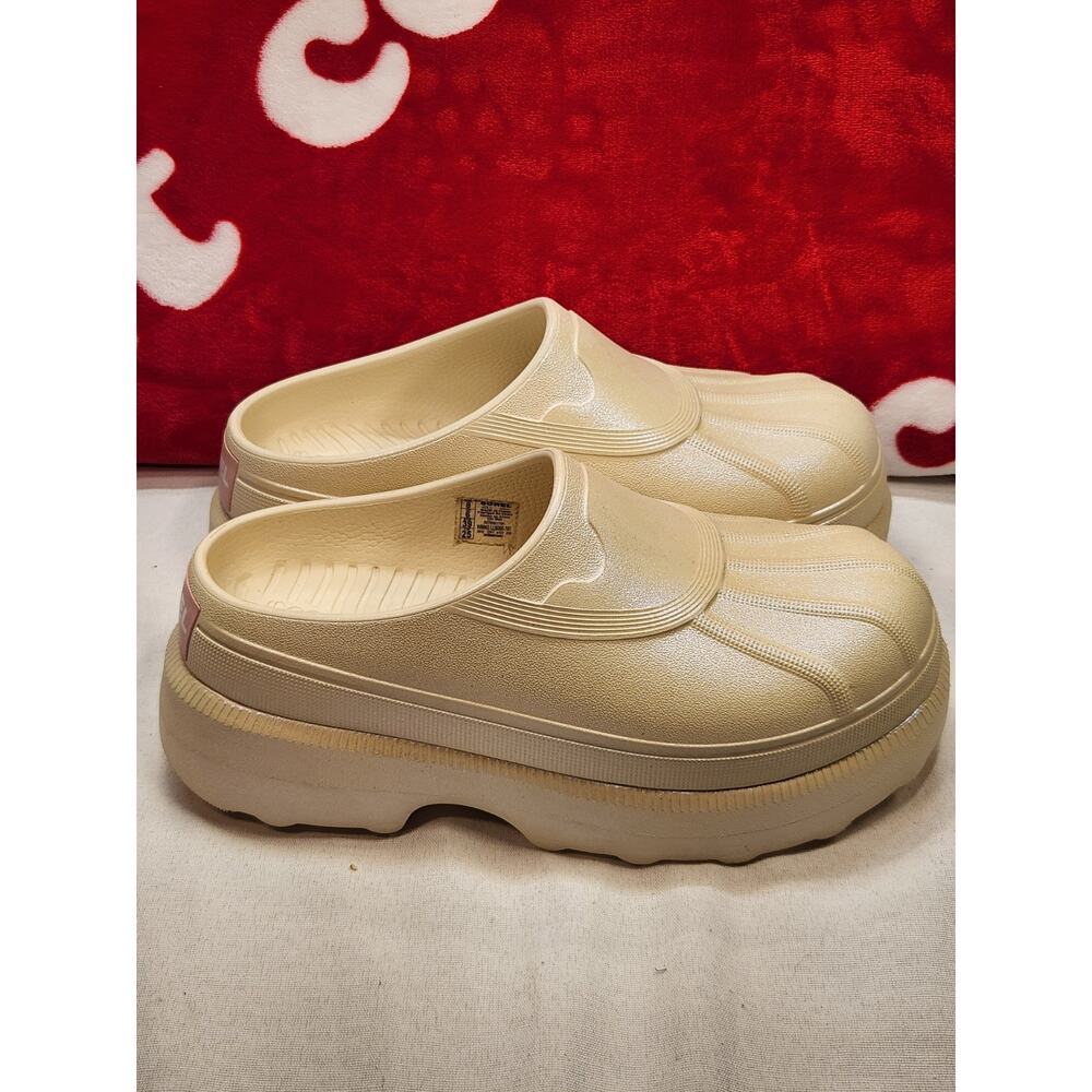 Sorel Womens 8 Slip On Clog Mule Cream Waterproof Garden Comfort Casual Shoes - Picture 4 of 11